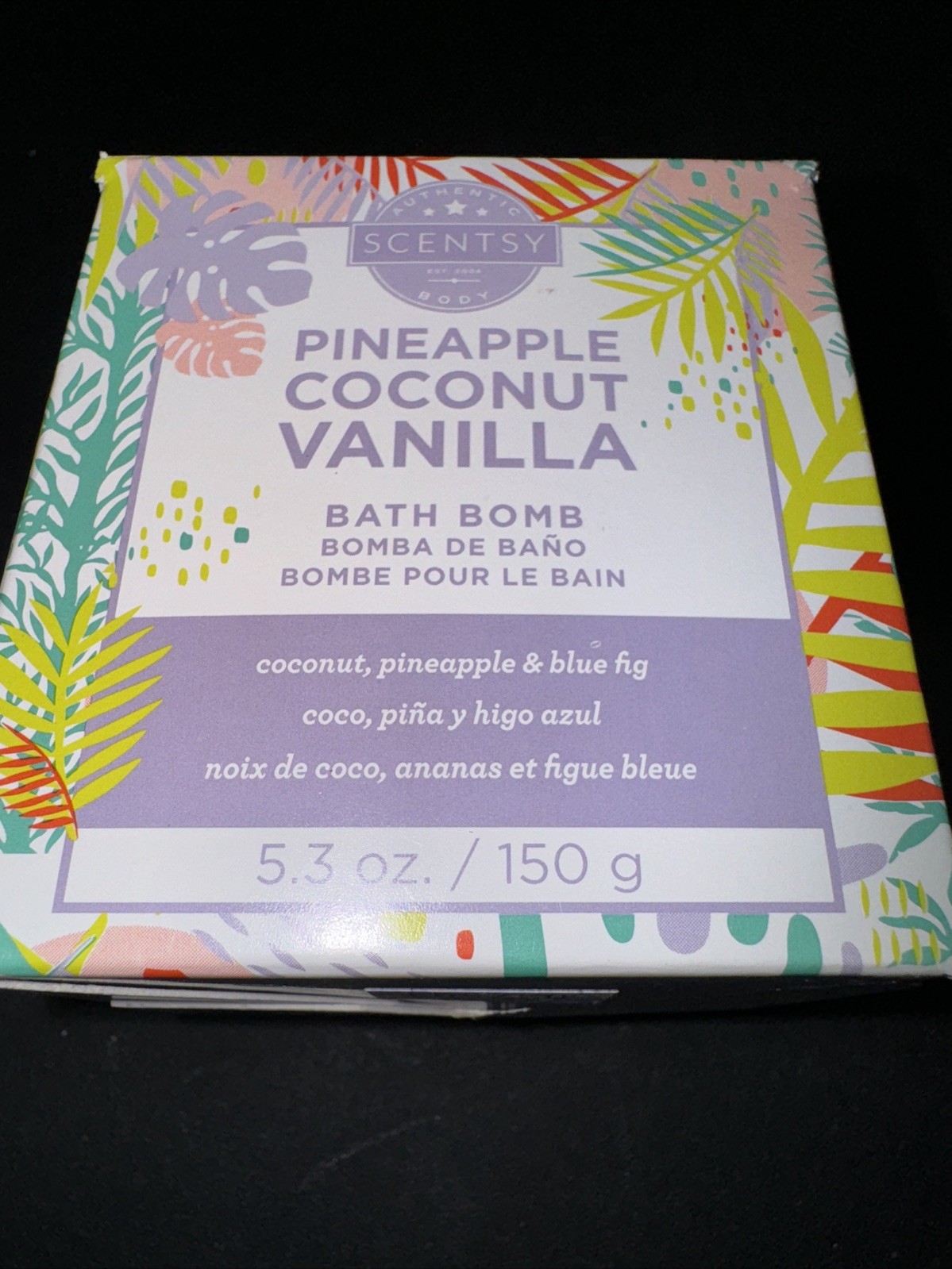 Scentsy Body Pineapple Coconut Vanilla Bath Bomb 5.3 oz. Brand New in Box New