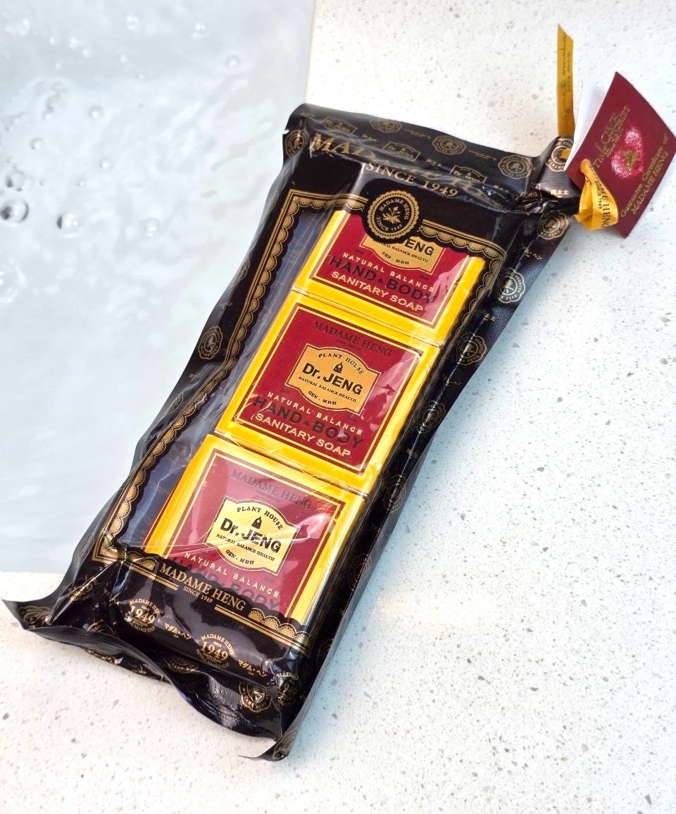 Madame Heng Dr. Jeng Natural Balance Soap Set 3 Bars 50g Hand & Body Thailand