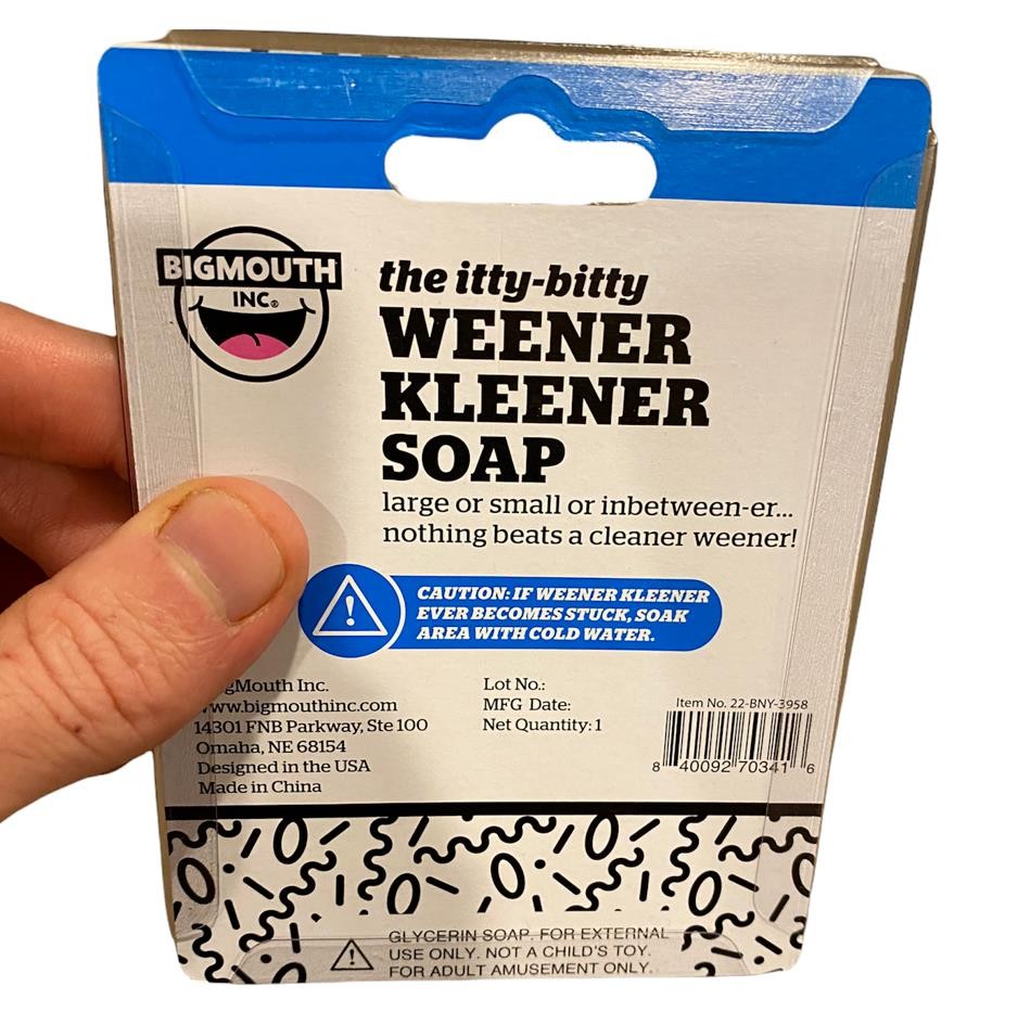 Small Pecker Condoms & Mini Willy Weener Cleaner Soap – Adult Gag Joke Gift Set