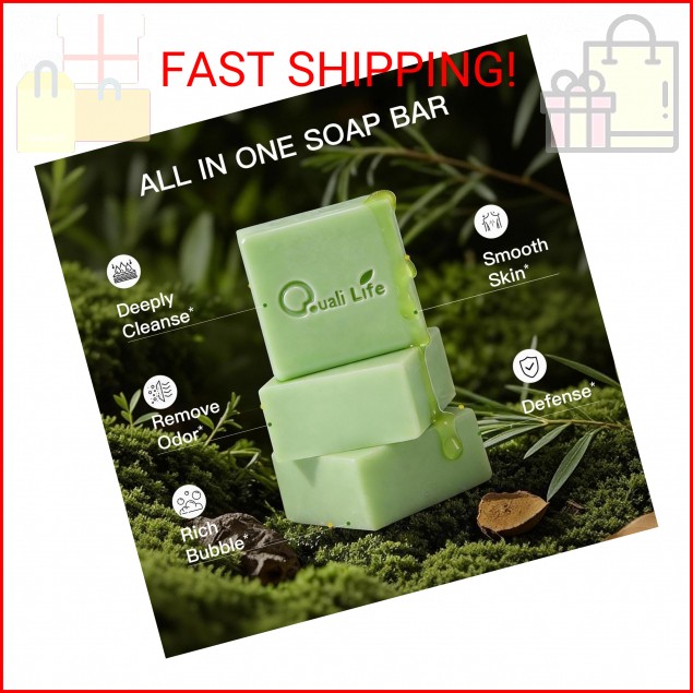 QualiLife Tea Tree Soap For Oil & Itchy Skin, Pack of 3