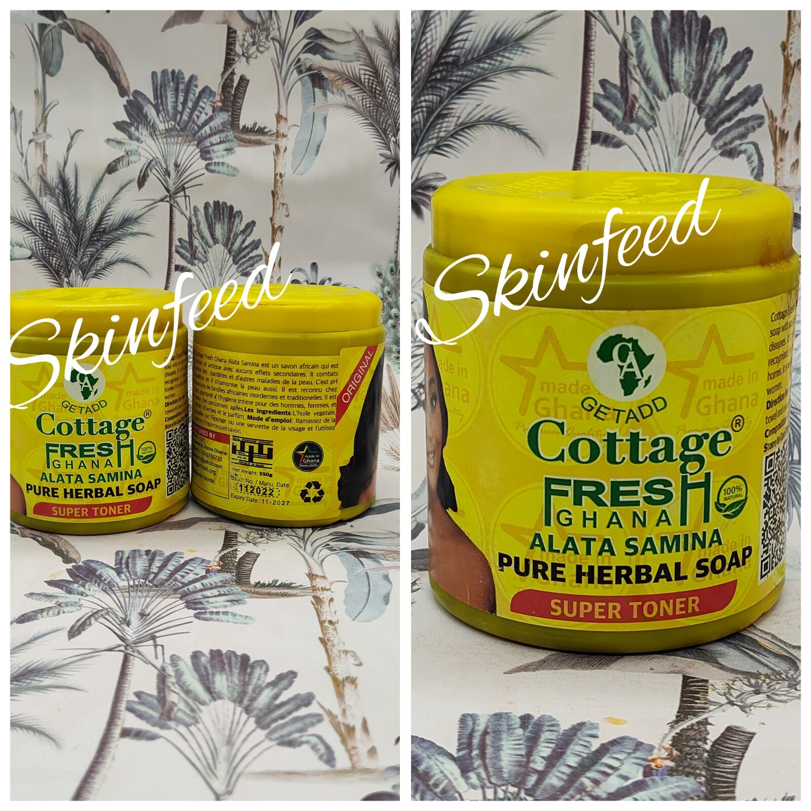 2X Getadd Cottage Fresh Alata Samina Herbal “Super Toner” Soap. 550g 2pcs