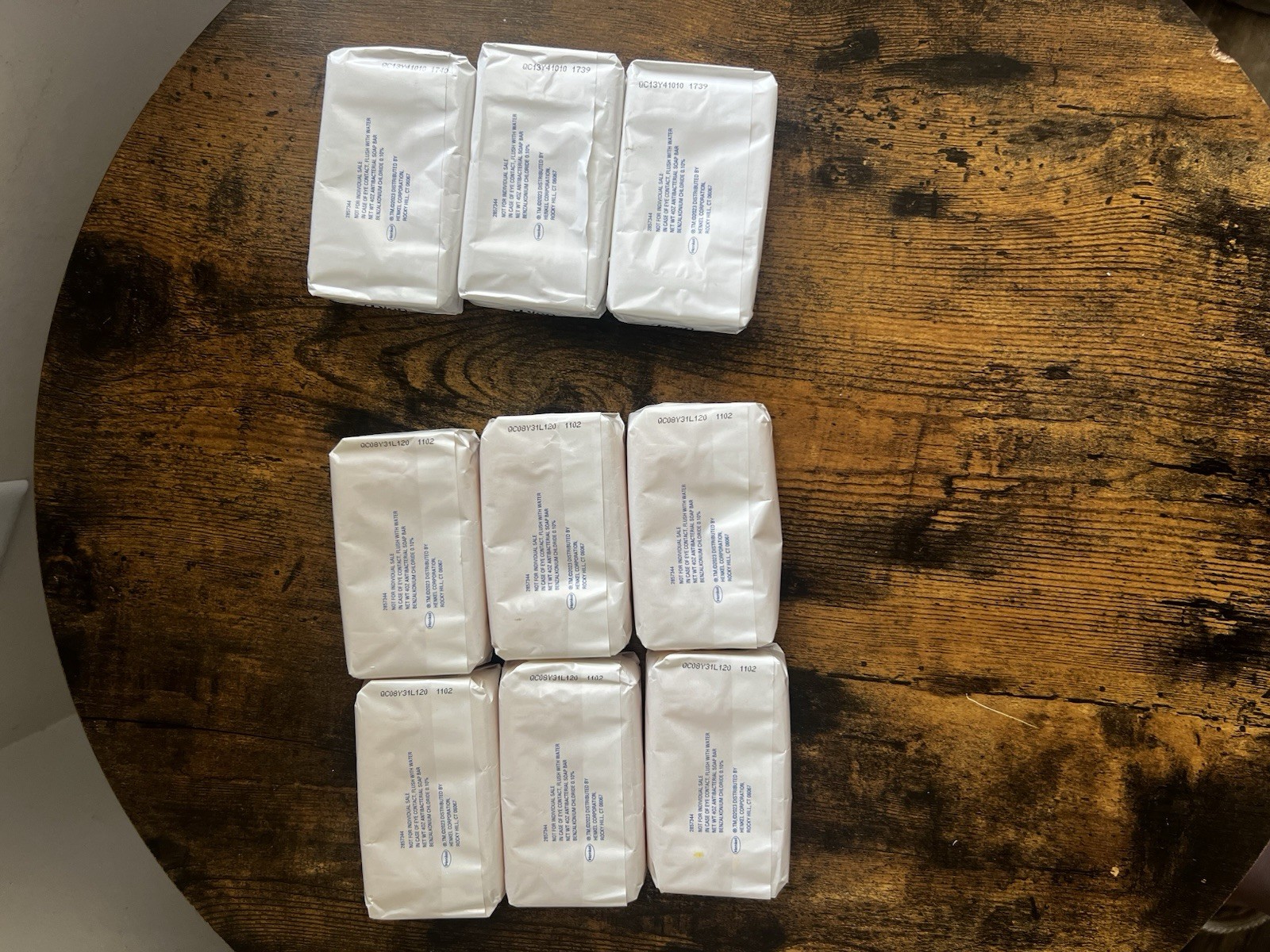 Lot of 9 Vintage Dial Bar 6 Orange/3 White Soap 4oz Each NOS Henkel Ind. Wrapped