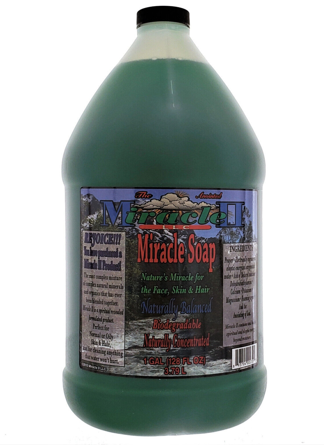 Original Miracle 2 Soap | Gallon | Body Soap, Shampoo, Multi-Purpose Cleaner