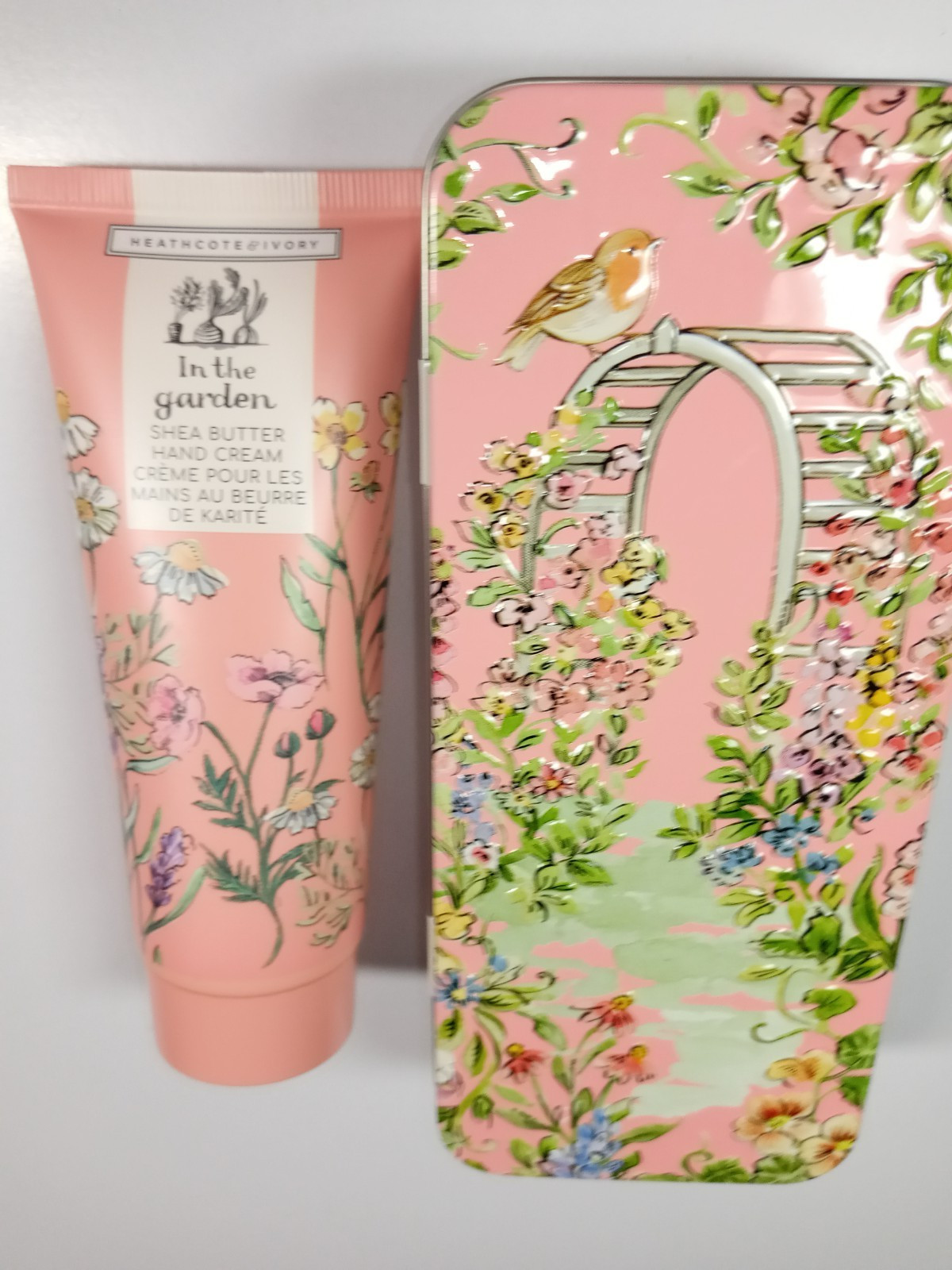 Heathcote & Ivory Shea Butter Hand Cream 100g/3.4oz Decorative Tin Vegan
