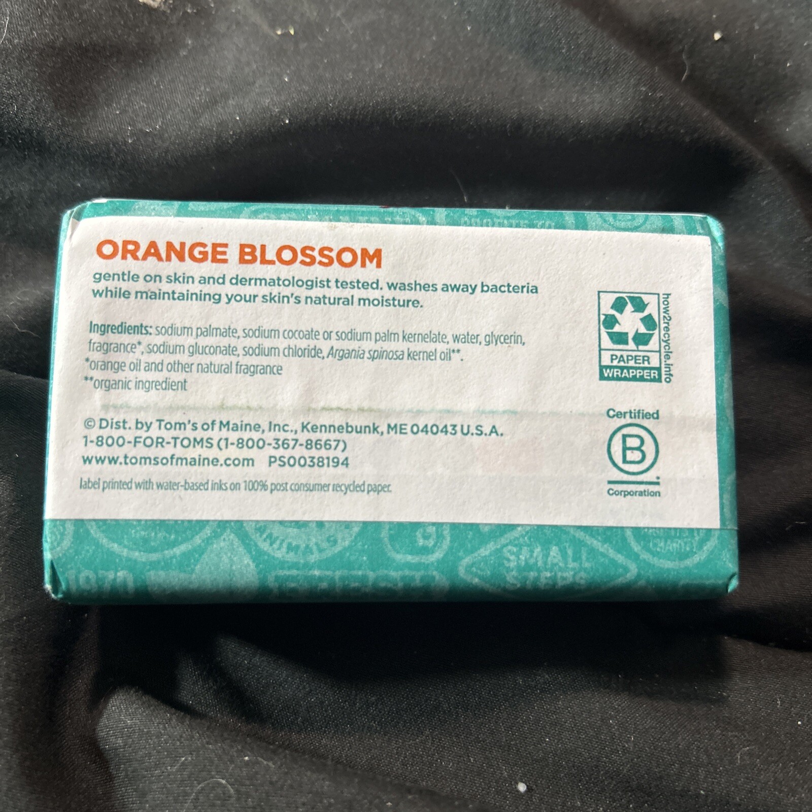 Soap Tom’s Of Maine Beauty Bar Orange Blossom Scent with Moroccan Argan Oil Read