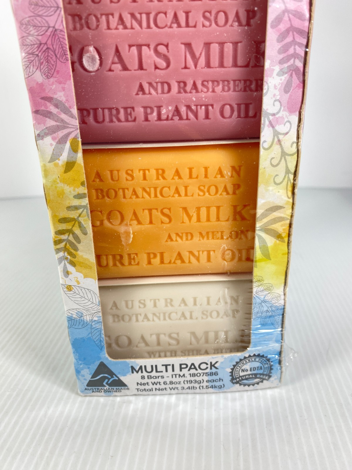 Australian Botanical Goats Milk Soap Bars 8 Bars pack