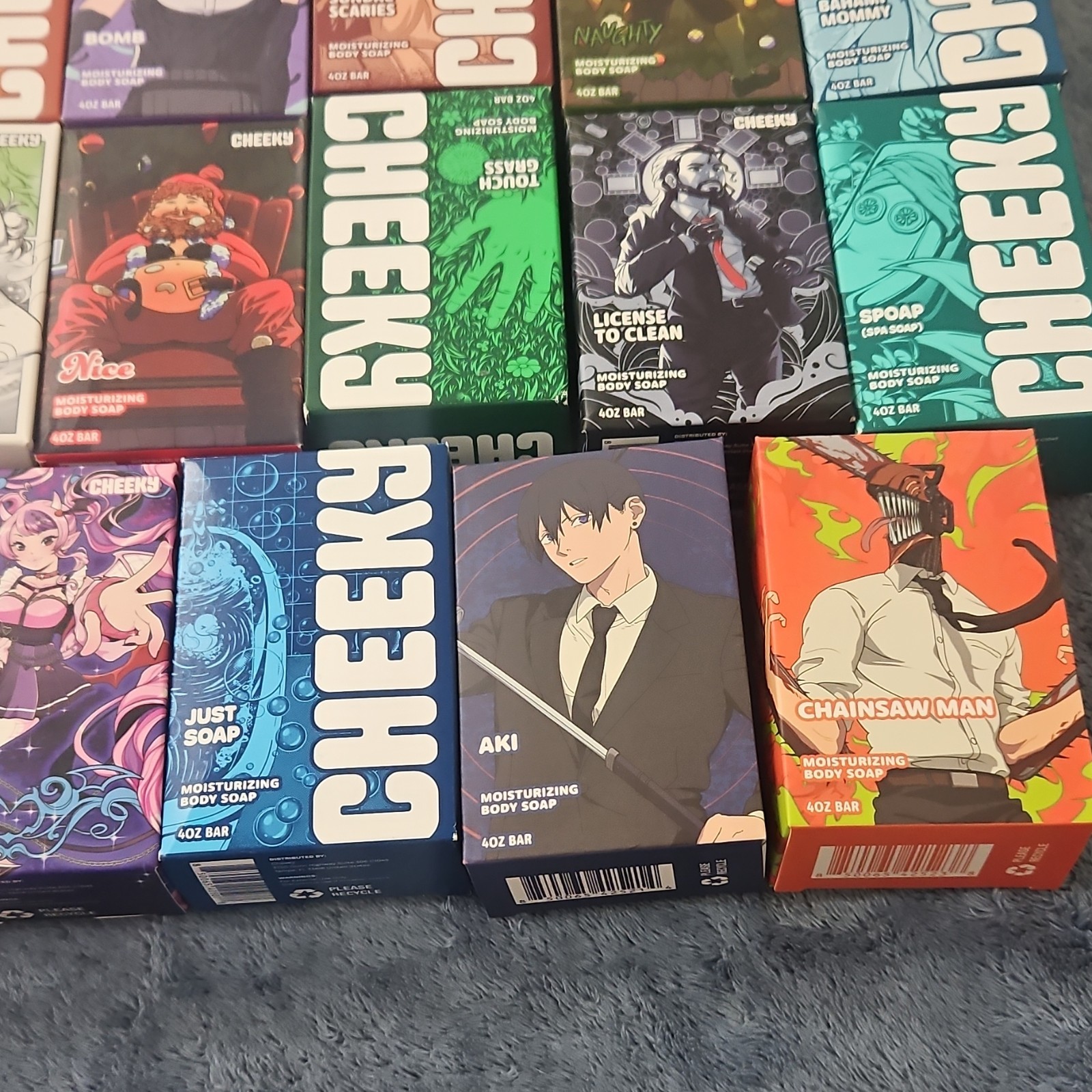 EMPTY CHEEKY Anime Collection Moisturizing Body Soap Boxes