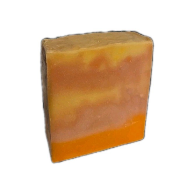 Orange Yellow Beige Rectangular Body Bar Soap for Body and Hands
