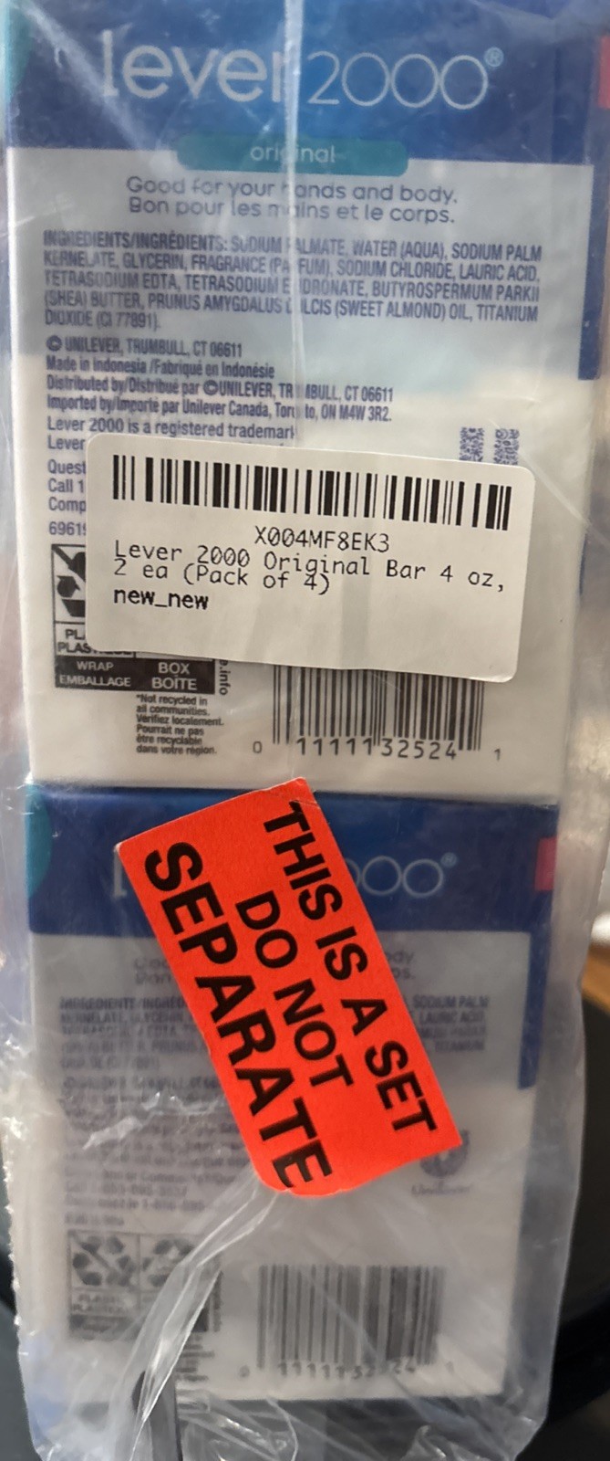 8 Bars – Lever 2000 Original Formula Bar Soap 3.75 oz each bar