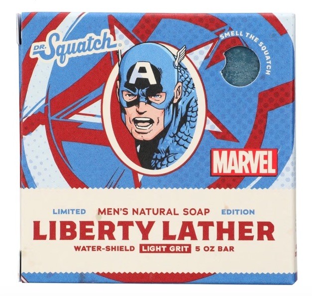 Dr. Squatch Liberty Lather (Captain America) LIMITED EDITION 5oz Soap Bar