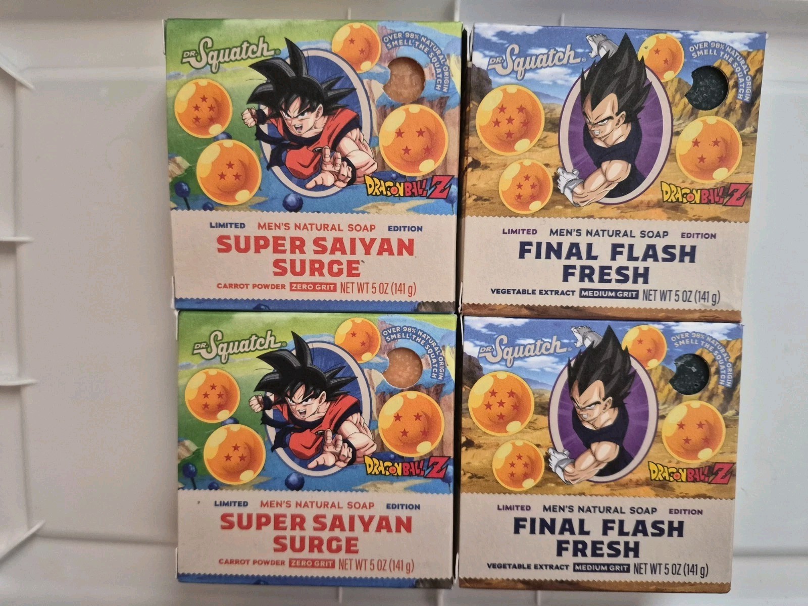 4 PACK – Dr. Squatch Dragon Ball Z Limited Edition Soap