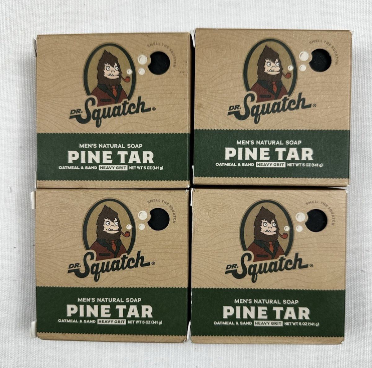 Dr. Squatch Men’s Soap Pine Tar (4 Bars) 5 Oz