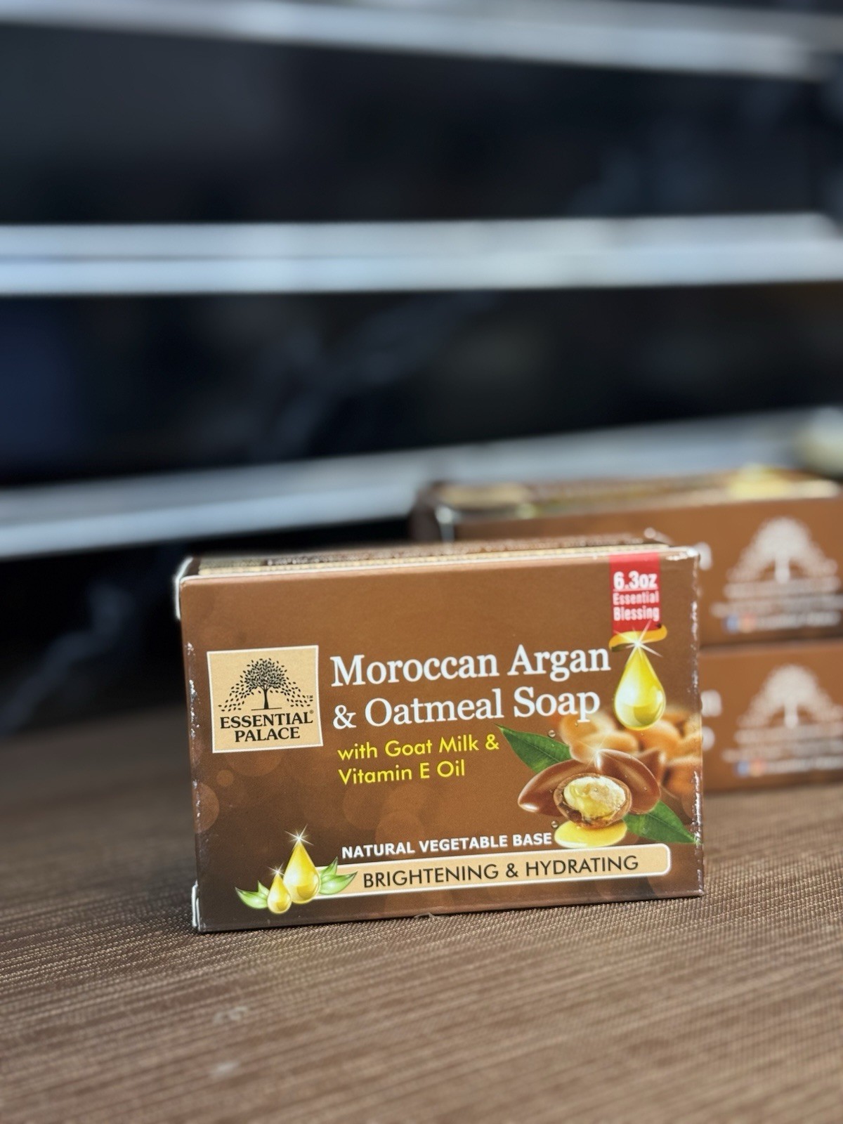 Soap- Moroccan Argan & Oatmeal 6 Pcs Soap- 6.3oz By Essential Palace