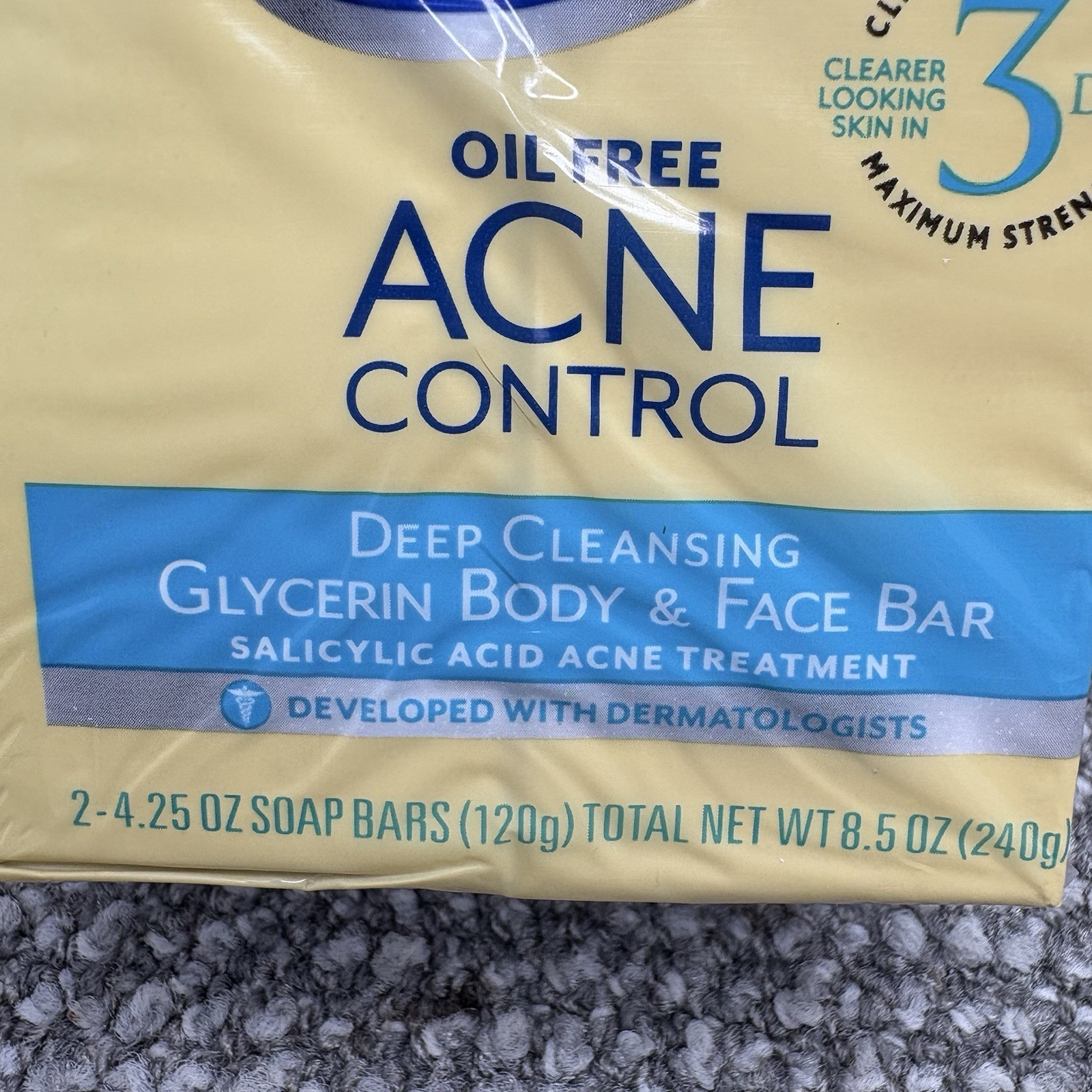 Dial Oil Free Acne Control Deep Cleansing Bar Soap 2 Bars Sealed Discontinued