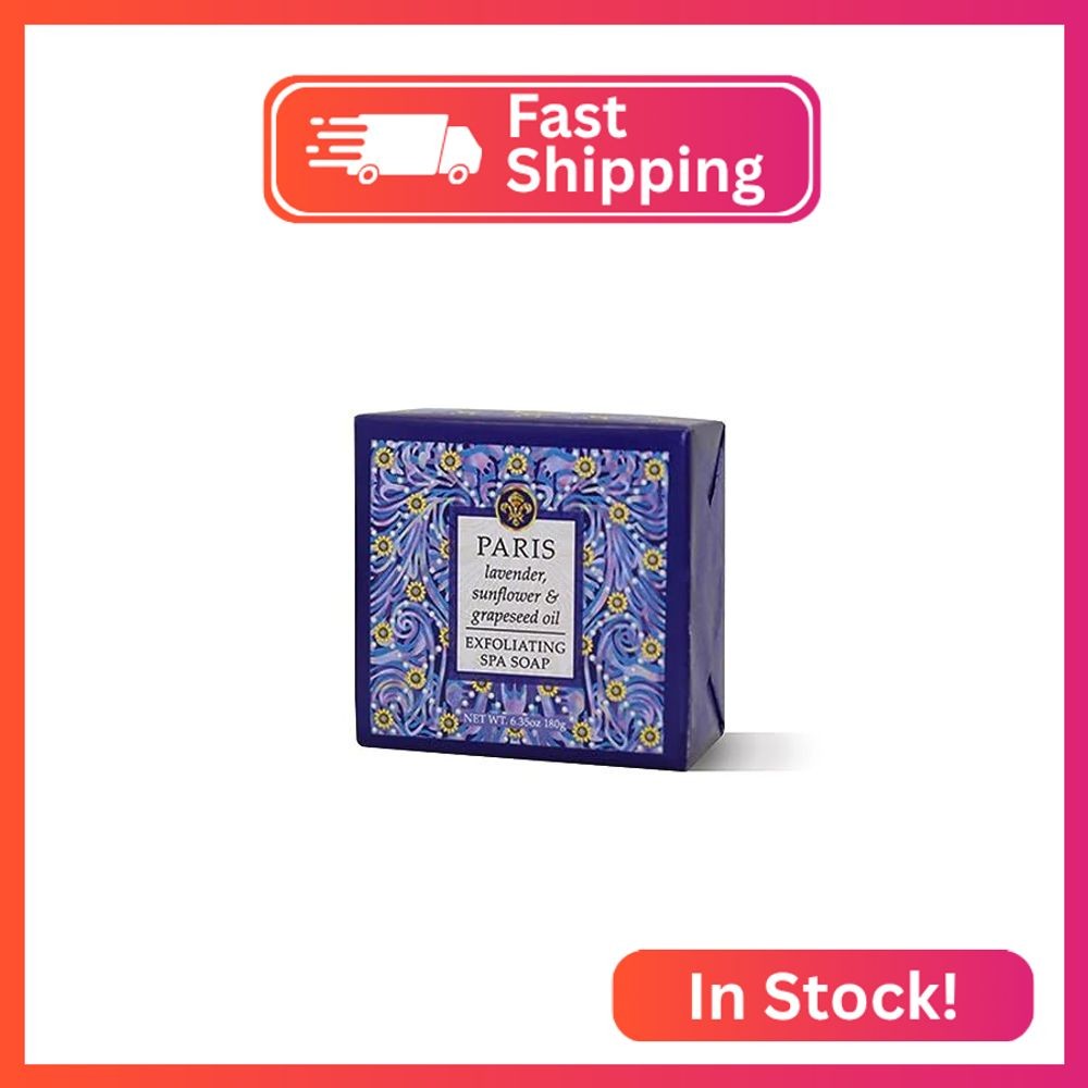 Greenwich Bay Trading Company Destination Collection: Paris (6.35oz Soap Square)