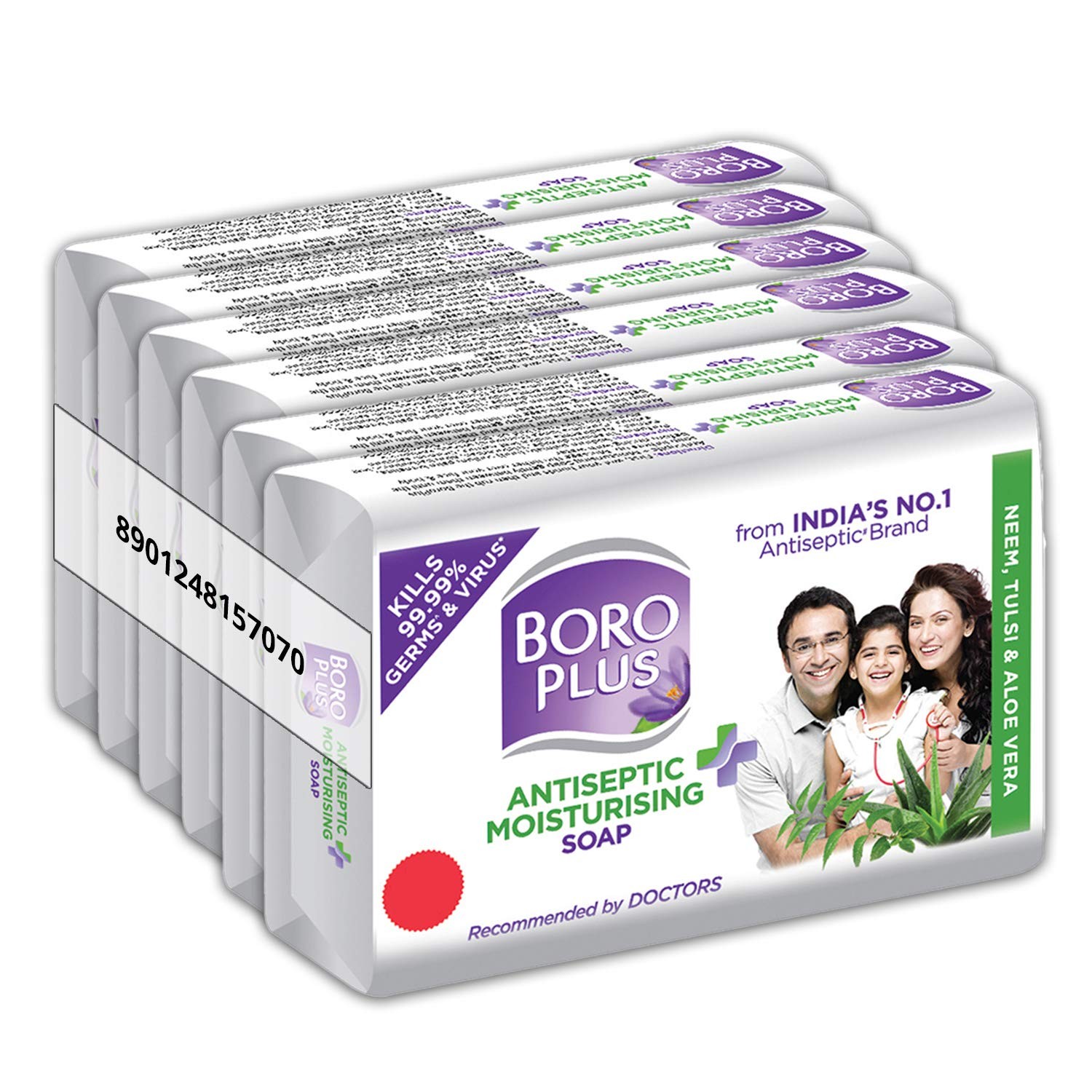 Boroplus Antiseptic Moisturising Bathing Soap 125gm Each Set Of 6