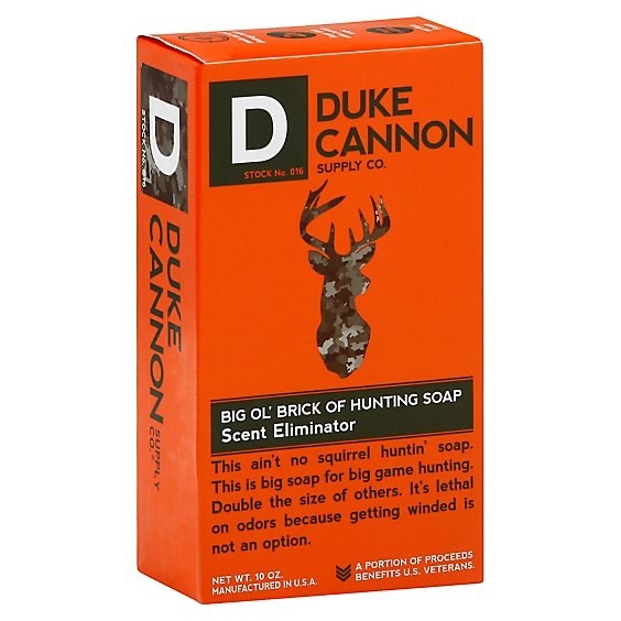 Duke Cannon Big Ol’ Brick Of Hunting Soap 1 10 oz- SCENT ELIMINATOR Bar Soap New