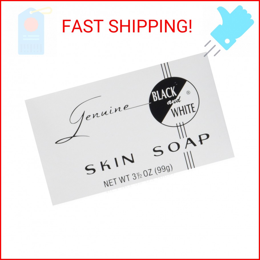 Black and White Skin Soap, 3.5 Ounce