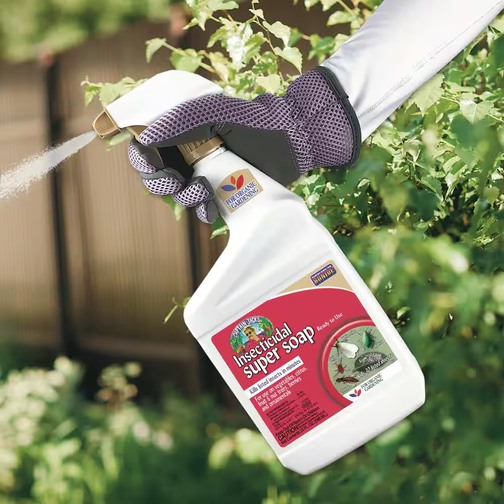 Captain Jack’S Insecticidal Super Soap, 32 Oz. Ready-To-Use Spray for Organic Ga