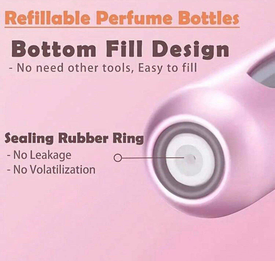 4 Pcs Mini Travel Perfume Atomizer Bottle Spray Pump Case Refillable Portable US
