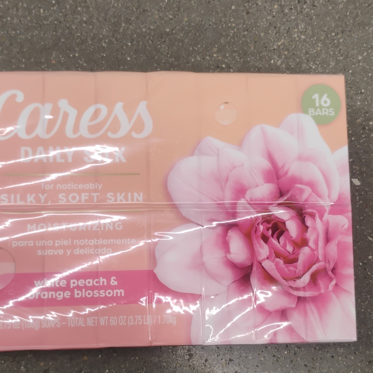 Caress Daily Silk Moisturizing Bar Soap White Peach & Orange Blossom 16 Bars 60…