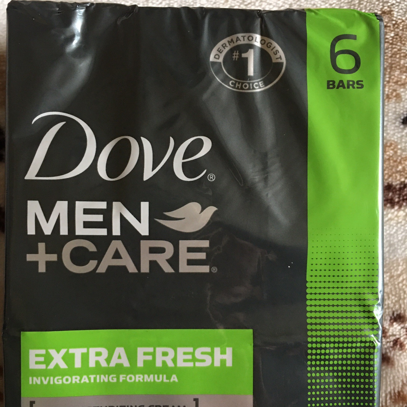 4 X *** Men+Care Extra Fresh 4oz Body & Face ,6 Bars 1/4 Moisturizing Cream