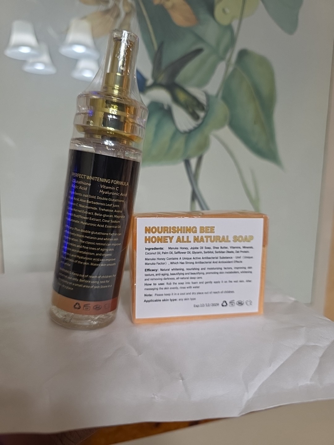 SanLimit Serum and Bee Honey Soap Lot of 2 Set Serum 4.2 Fl Oz, And Soap 7fl oz