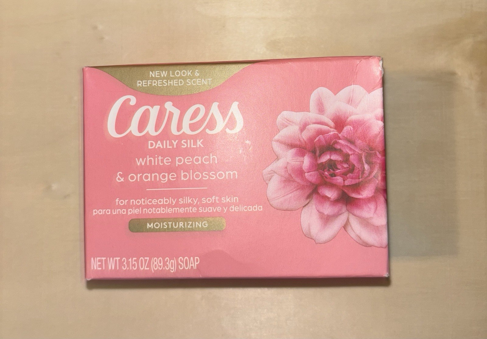 Caress Daily Silk Bar Soap Floral White Peach Orange Blossom 3.15oz