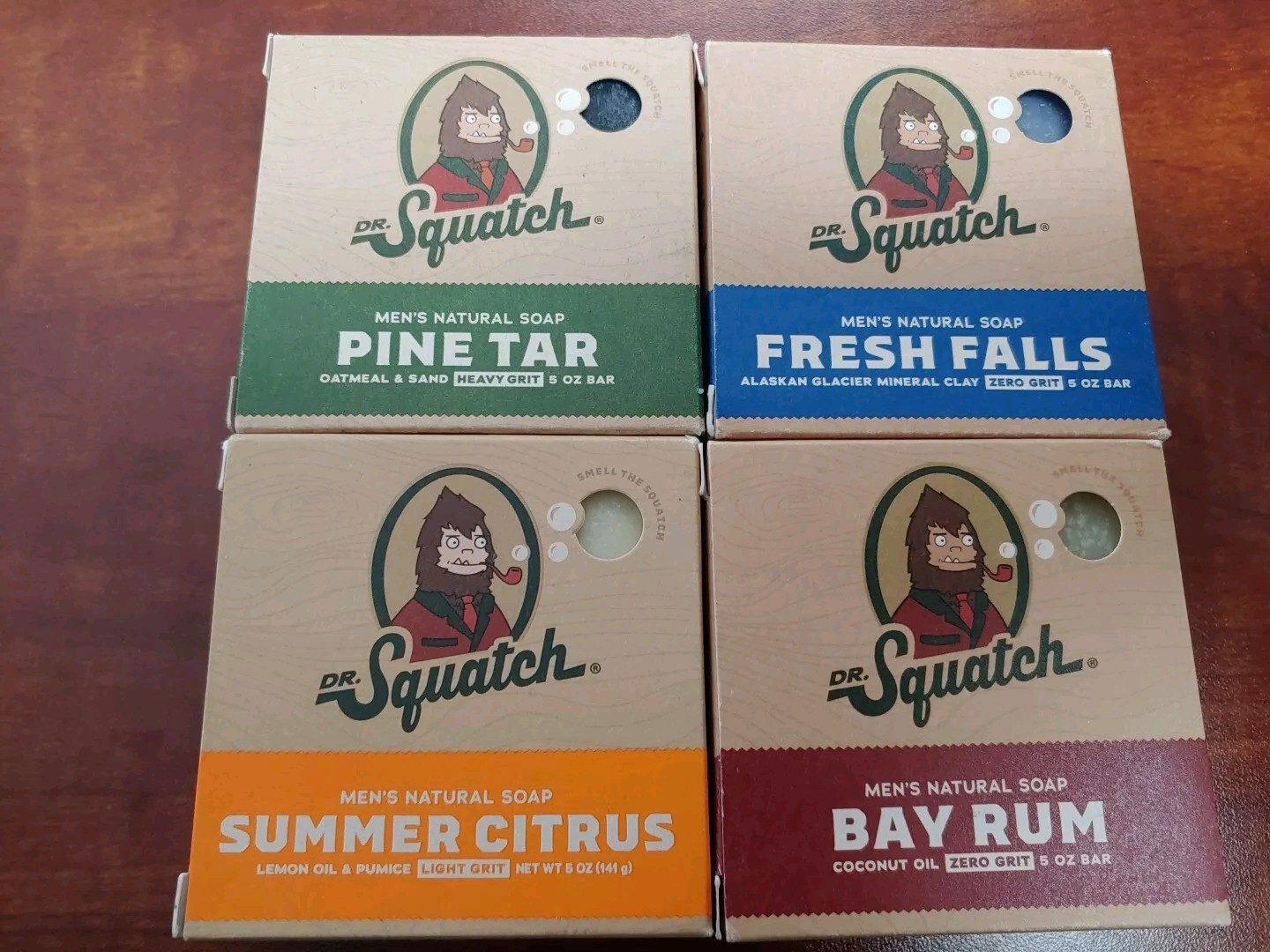 Dr. Squatch Lot of 4 Bars of Soap
