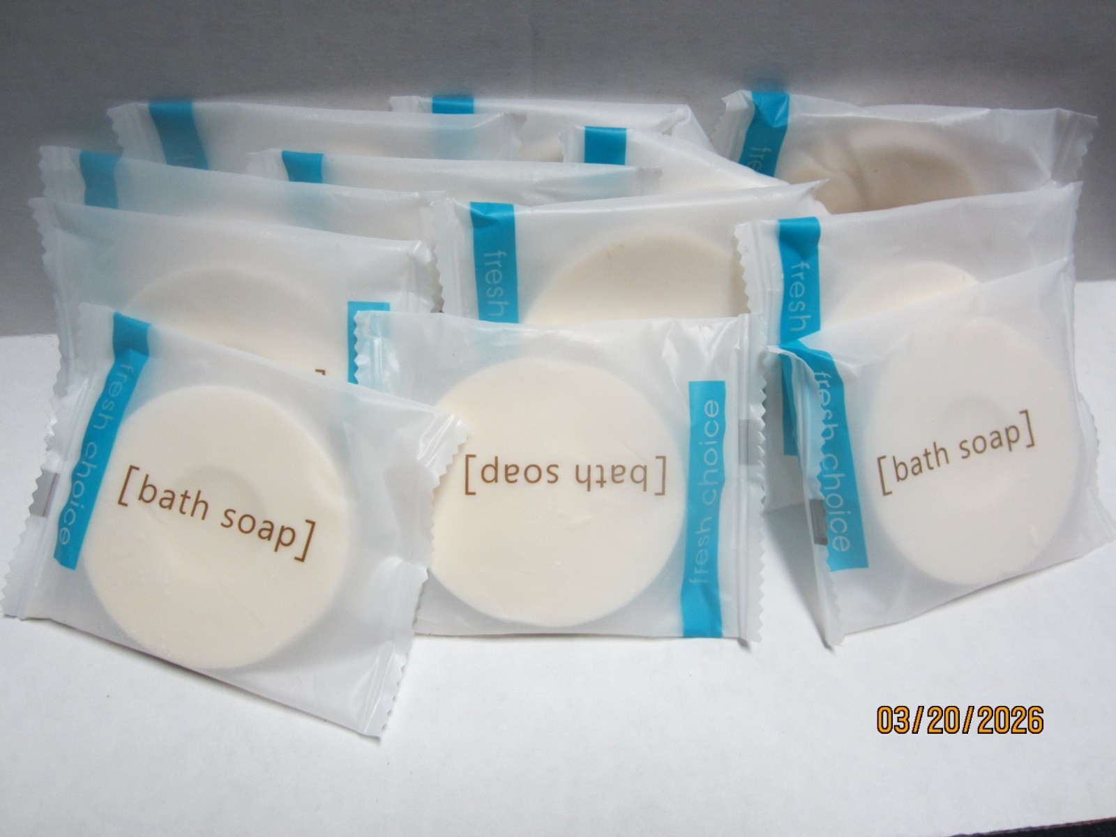 Fresh Choice Round Bath Soap Individual Bars! LOT OF 12!
