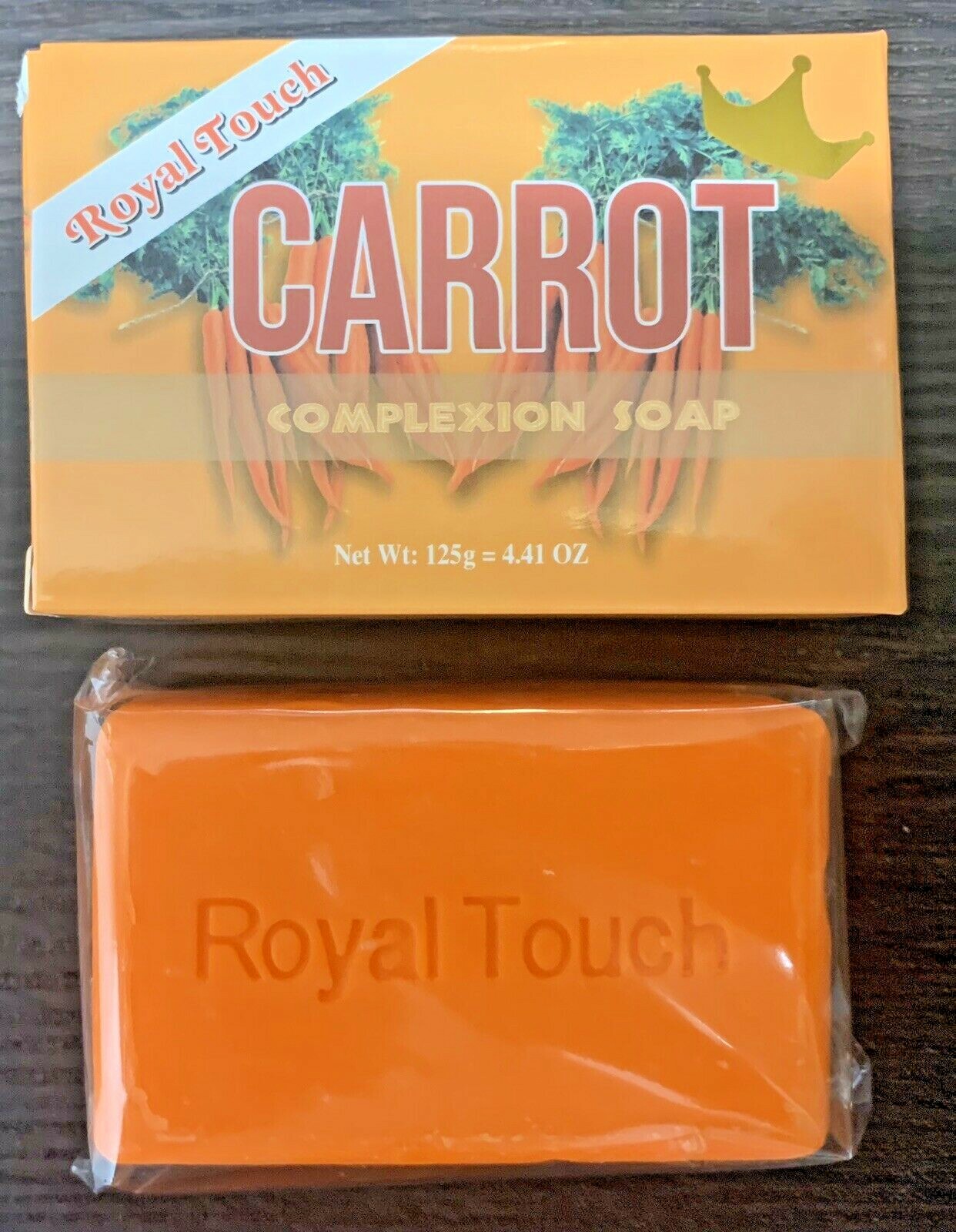{12} Royal Touch Carrot Complexion Soap 125g / 4.41 Oz EACH FREE SHIPPING