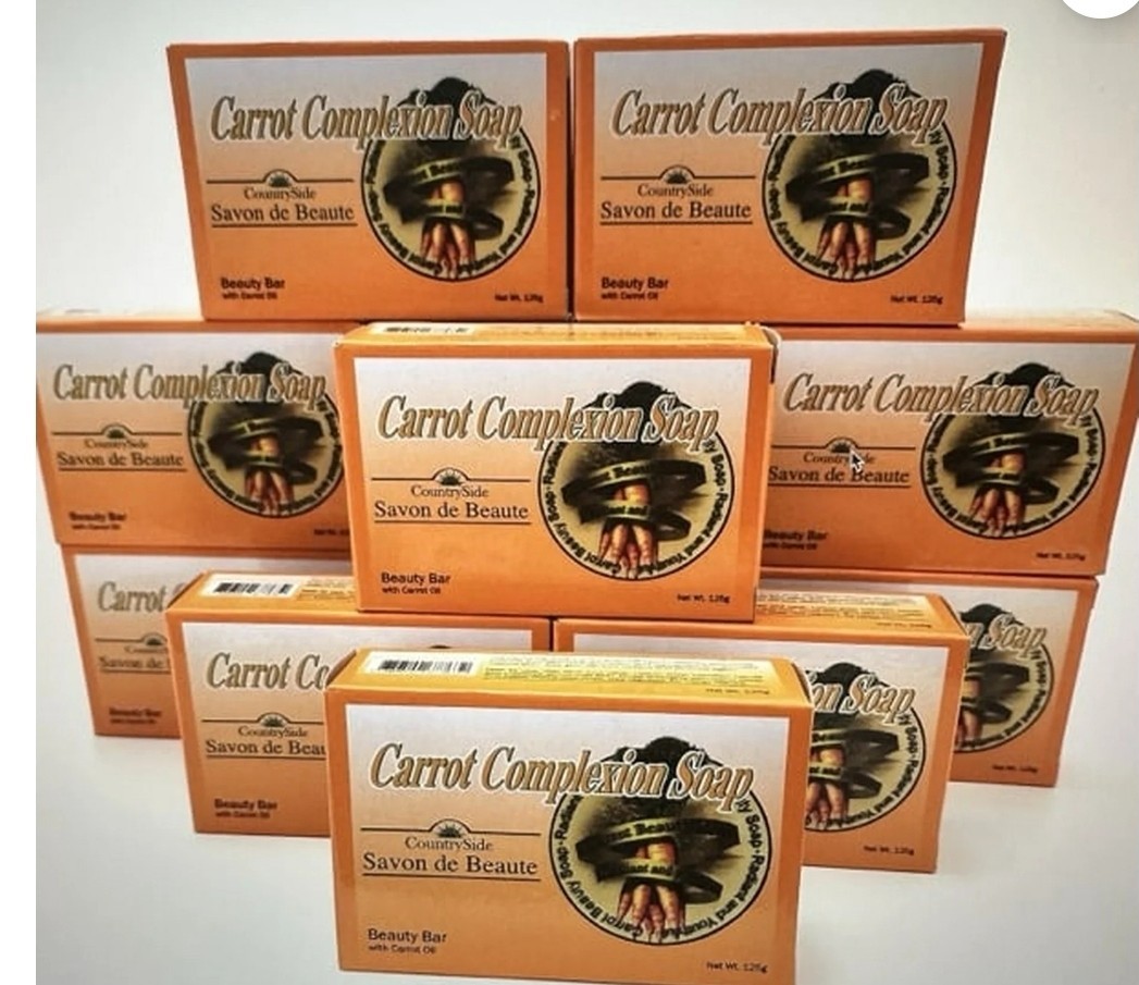 12-BAR- CARROT COMPLEXION SOAP BEAUTY BAR WITH CARROT OIL 125g (each) BRAND NEW!