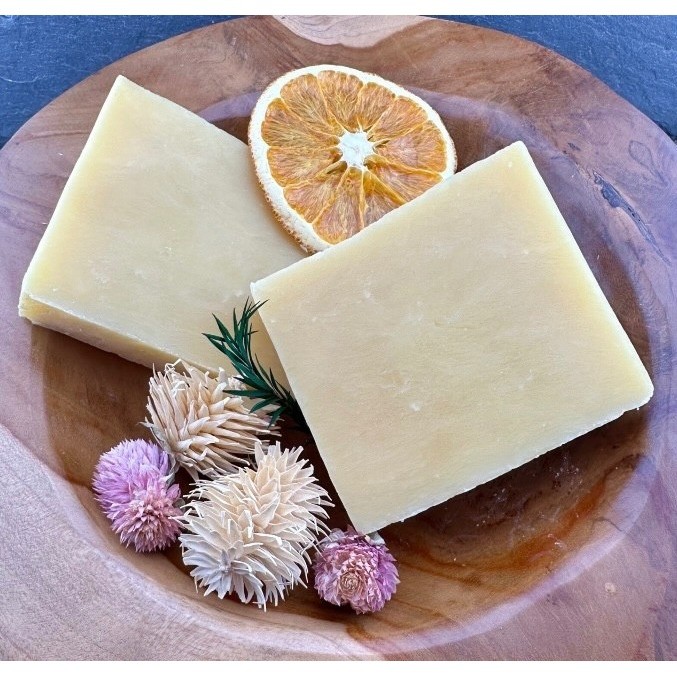 Handcrafted Natural Bar Soap Fresh Ginger Lime Scent Organic Ingredients 4.5oz