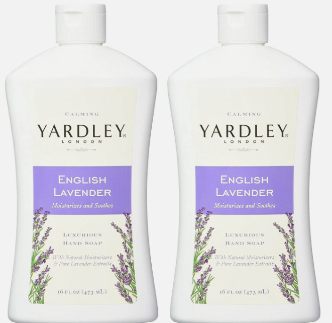(Pack 2) Yardley London English Lavender Liquid Hand Soap Refill, 16 Ounce