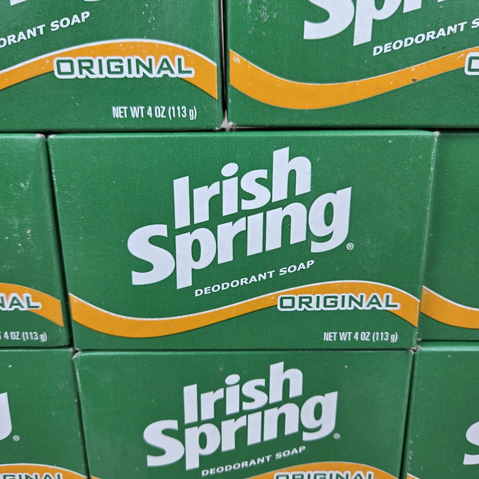 Lot of 8 Irish Spring ORIGINAL Deodorant Soap Bar (4oz Each) Bath Size USA Made