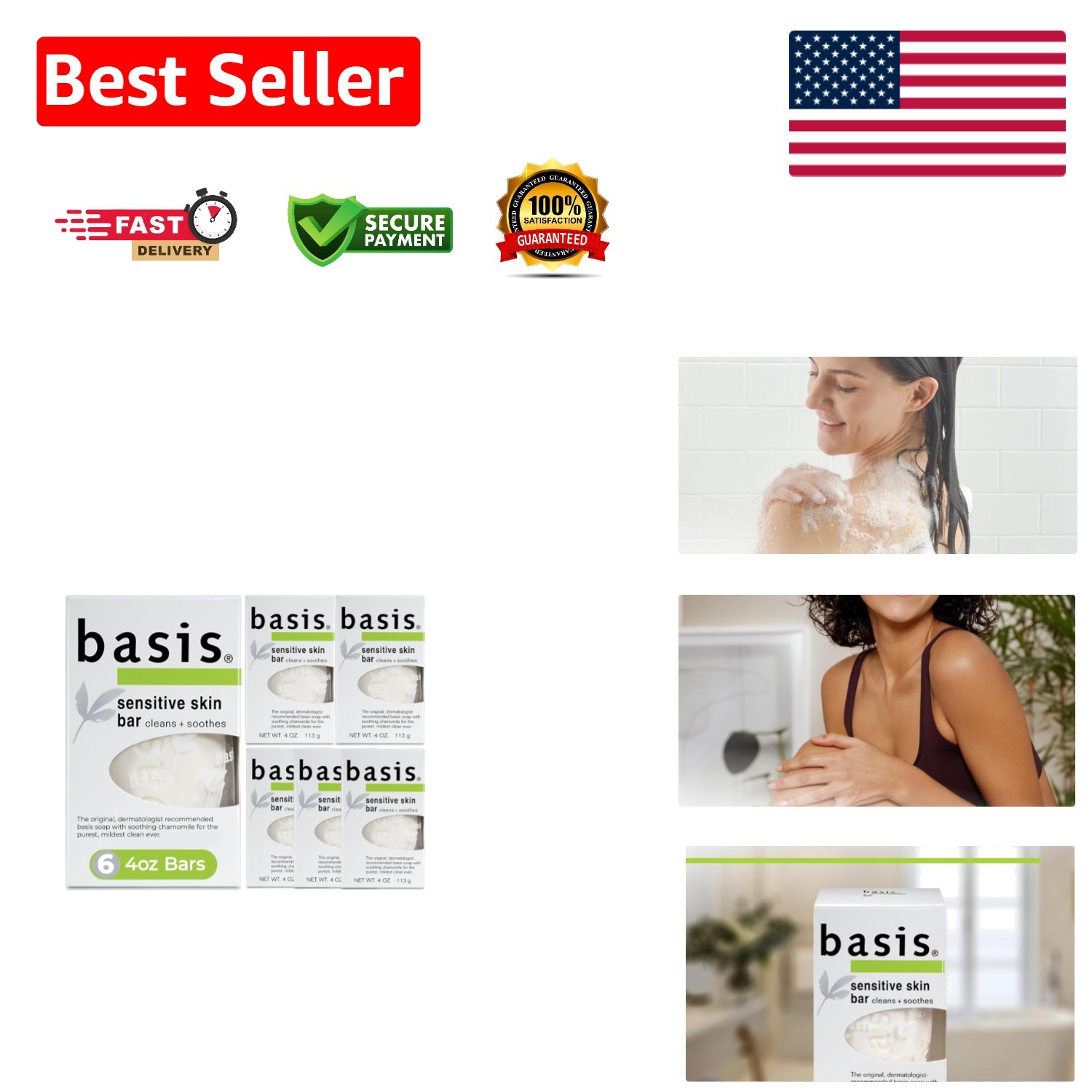 Organic Aloe Vera and Chamomile Bar Soap – Fragrance-Free for Sensitive Skin