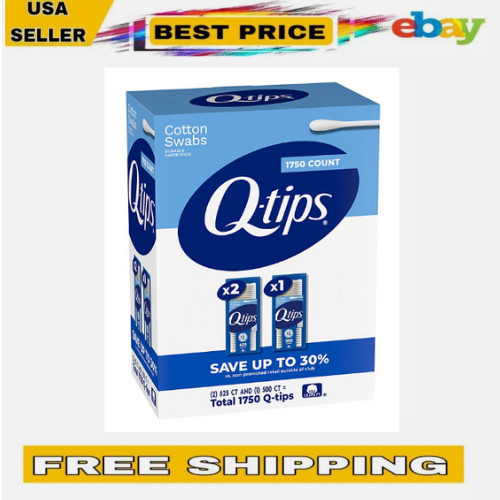Q-tips Cotton Swabs 1750ct 3 Pack