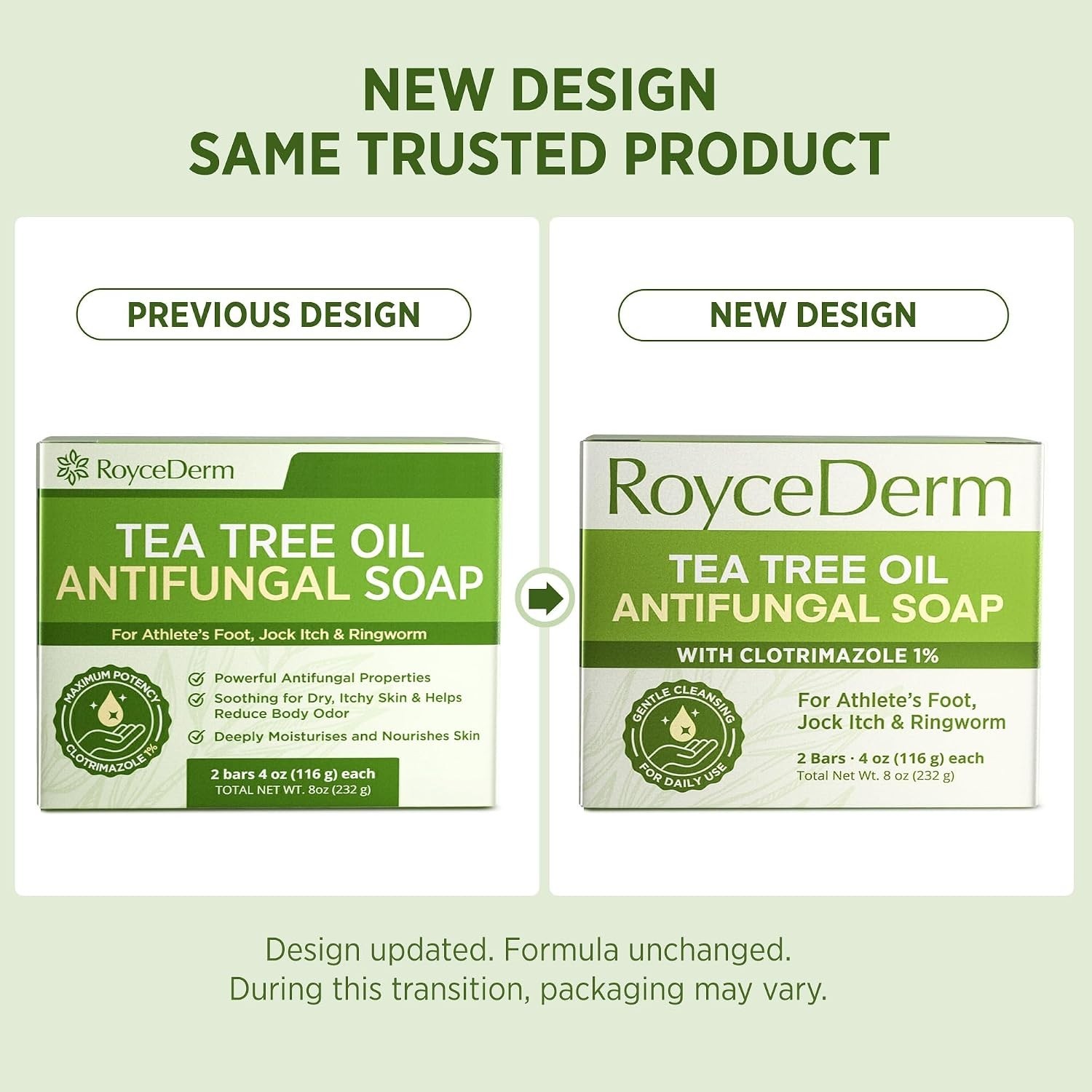 Antifungal Tea Tree Oil Soap Bar Athlete’s Foot Treatment Fungus Soap Relief