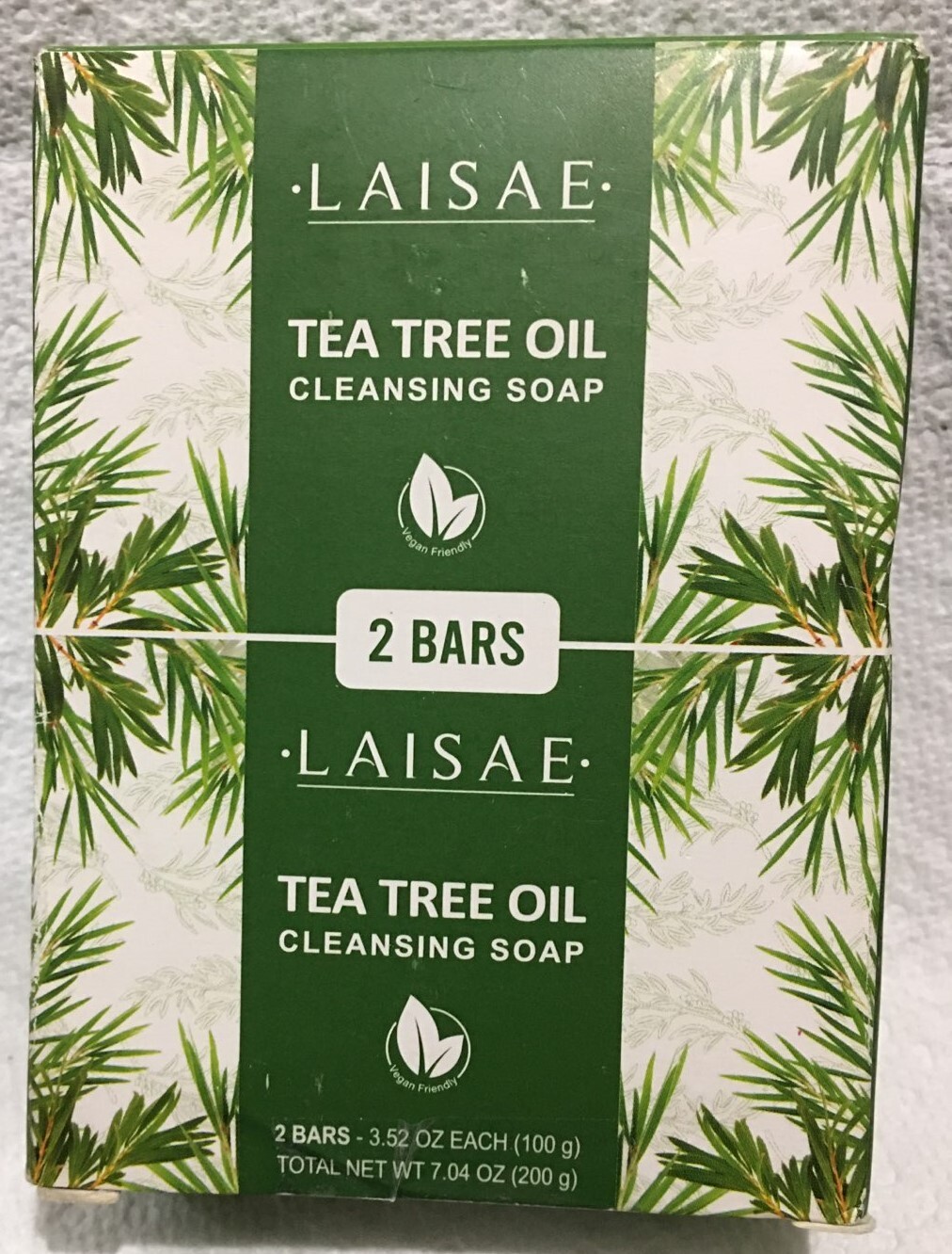 LAISAE TEA TREE OIL CLEANSING SOAP 2 BARS 3.52 OZ EACH