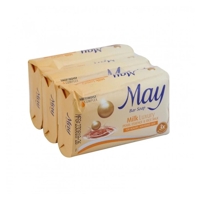 BODY BAR SOAP MAY BRAND – DIAMOND DAZZLE & MILK LUXURY 75GM X 4
