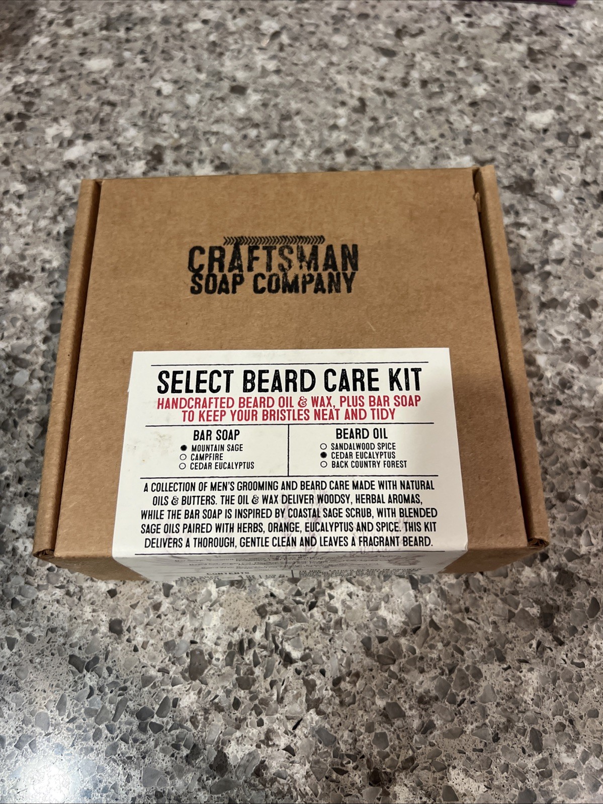 Craftsman Soap Company Select Beard Care Set, Bar Soap,Beard Oil,Beard Wax