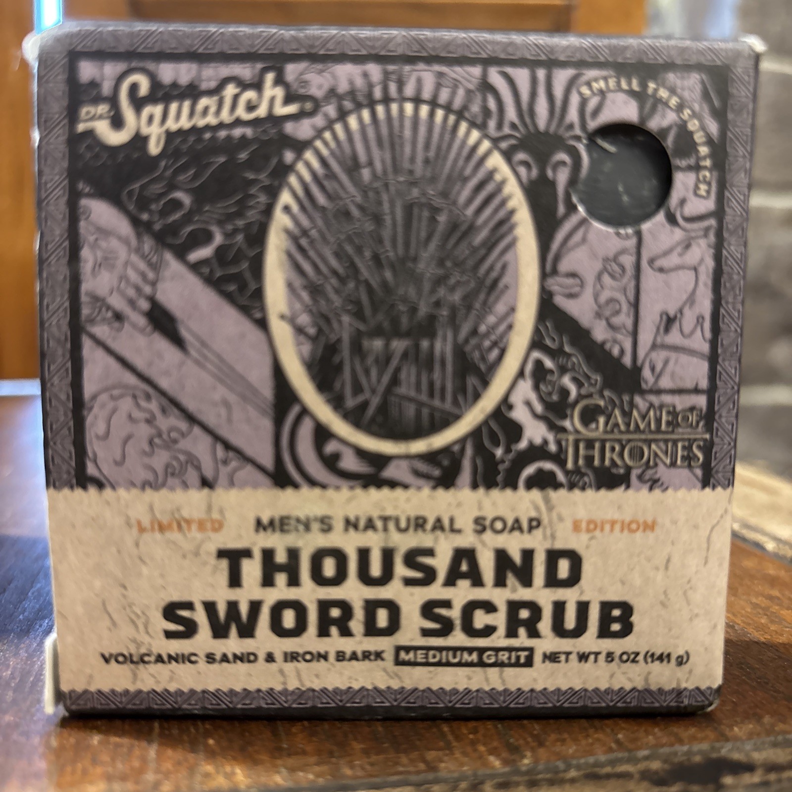 DR. SQUATCH Men’s All Natural Bar Soap – Thousand Sword Scrub – 5oz (NEW)