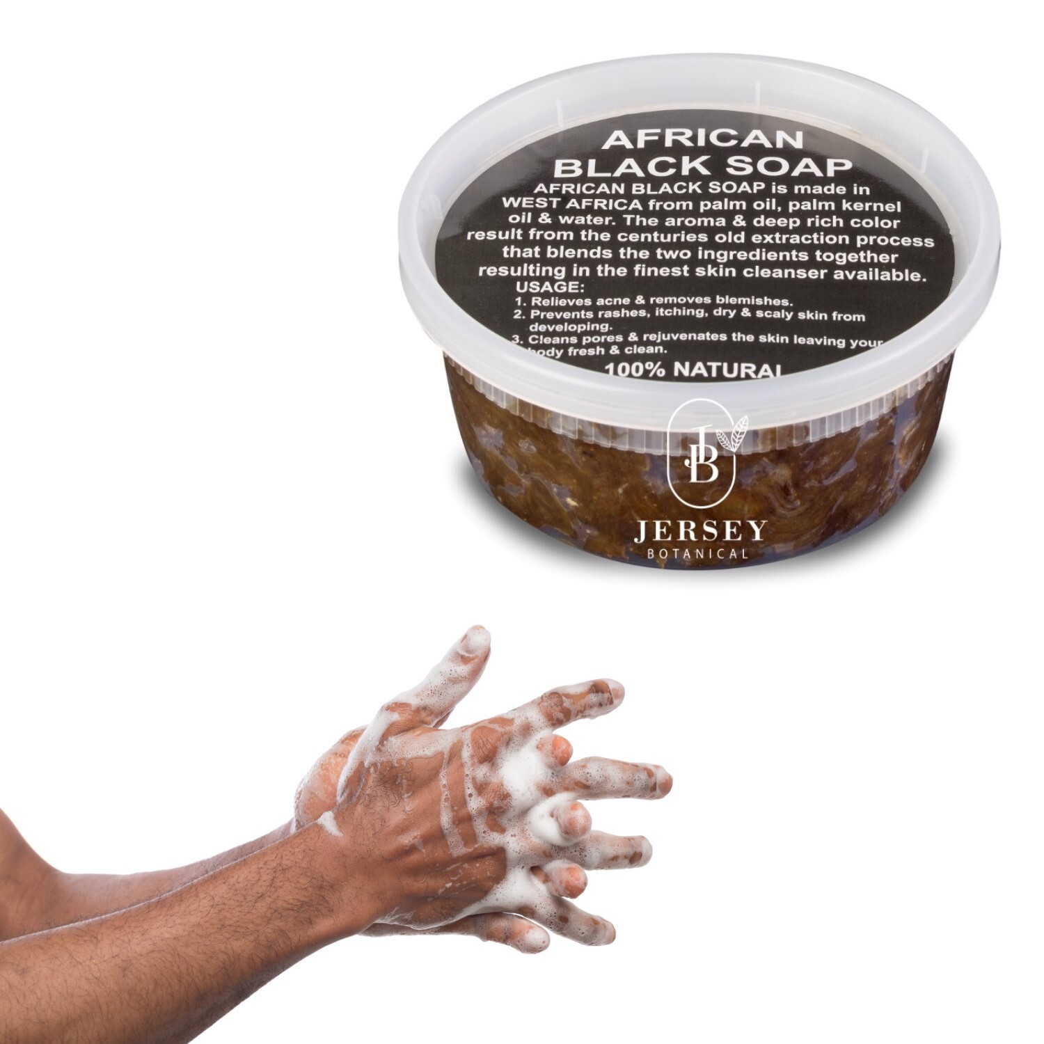 Raw African Shea Butter 8 oz. Black Soap Paste Pure TRIO PACK CONTAINERS Organic