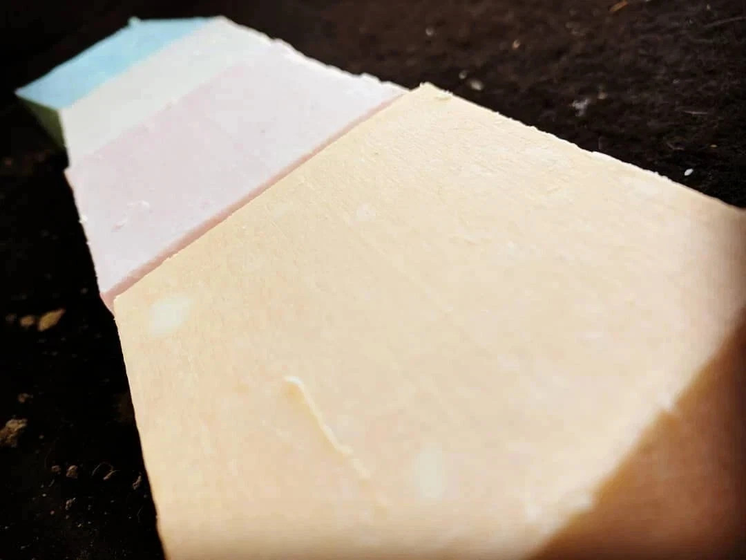 Natural Bar Soap Amish Farm Hand Cut, Hand Crafted, Six HUGE 6+oz. Bars
