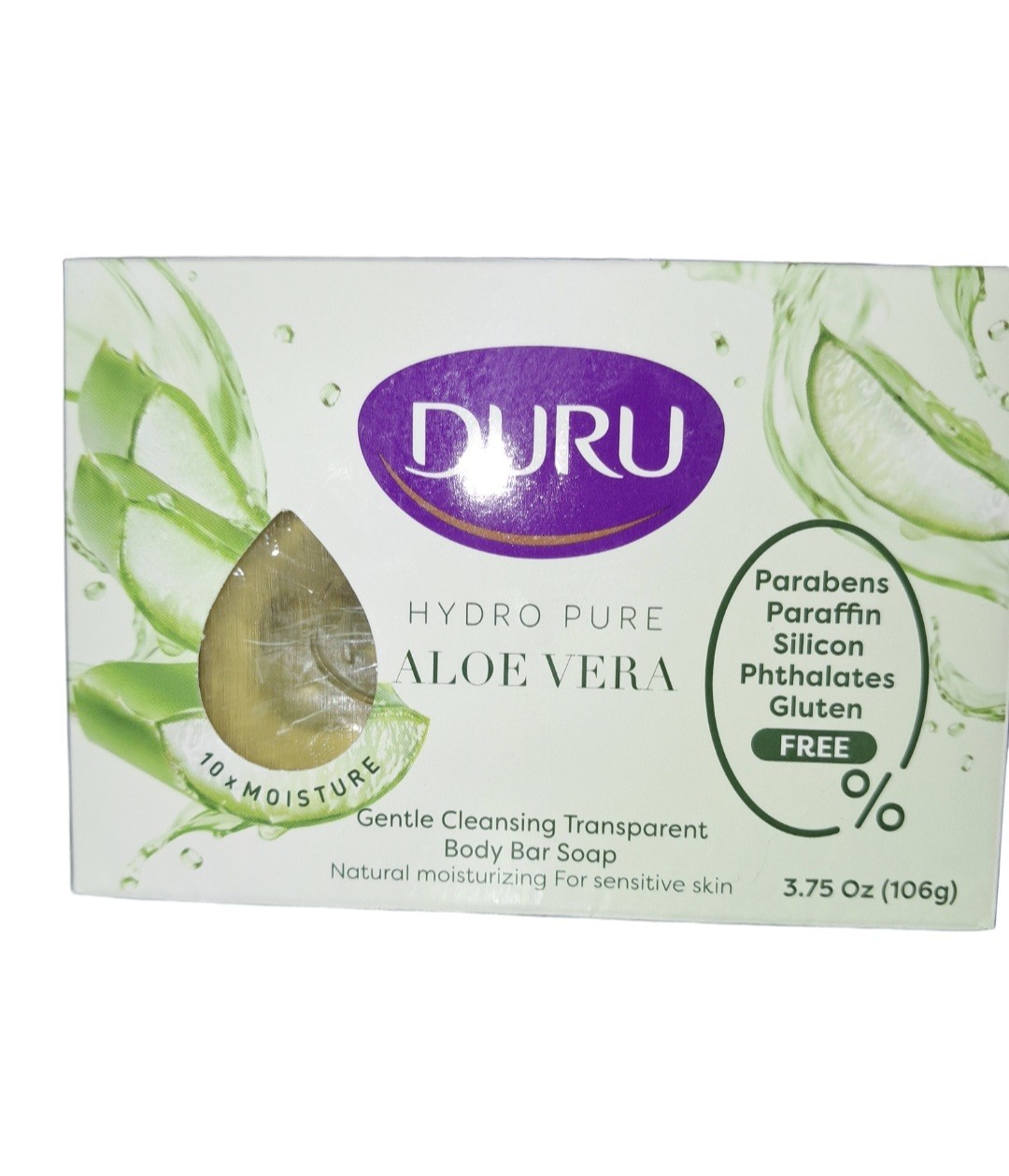 💜 DURU 💜 3.75 Oz. Hydro Pure 🫧 ●ALOE VERA● 🫧 Gentle Cleansing Body Bar Soap.