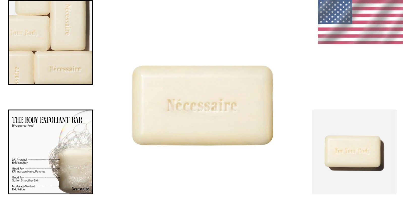 Gentle Body Exfoliant Bar – 2% Physical Exfoliant, & Fragrance-Free