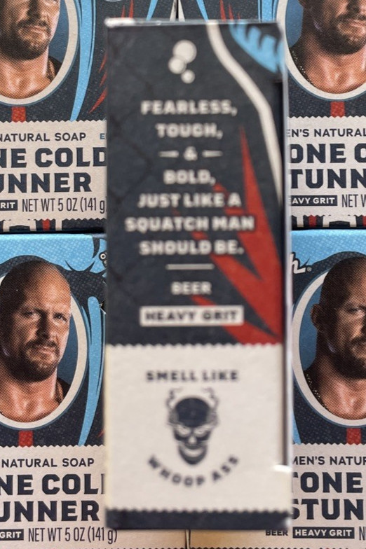 6 Dr. Squatch Limited Edition Natural Soap Stone Cold Stunner Heavy Grit 5 oz.