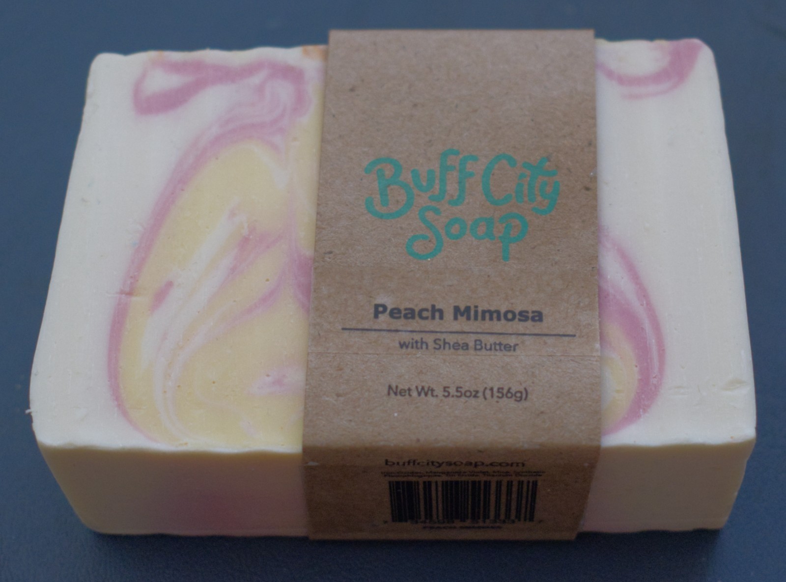 Buff City Soap Peach Mimosa Soap With Shea Butter 5.5oz