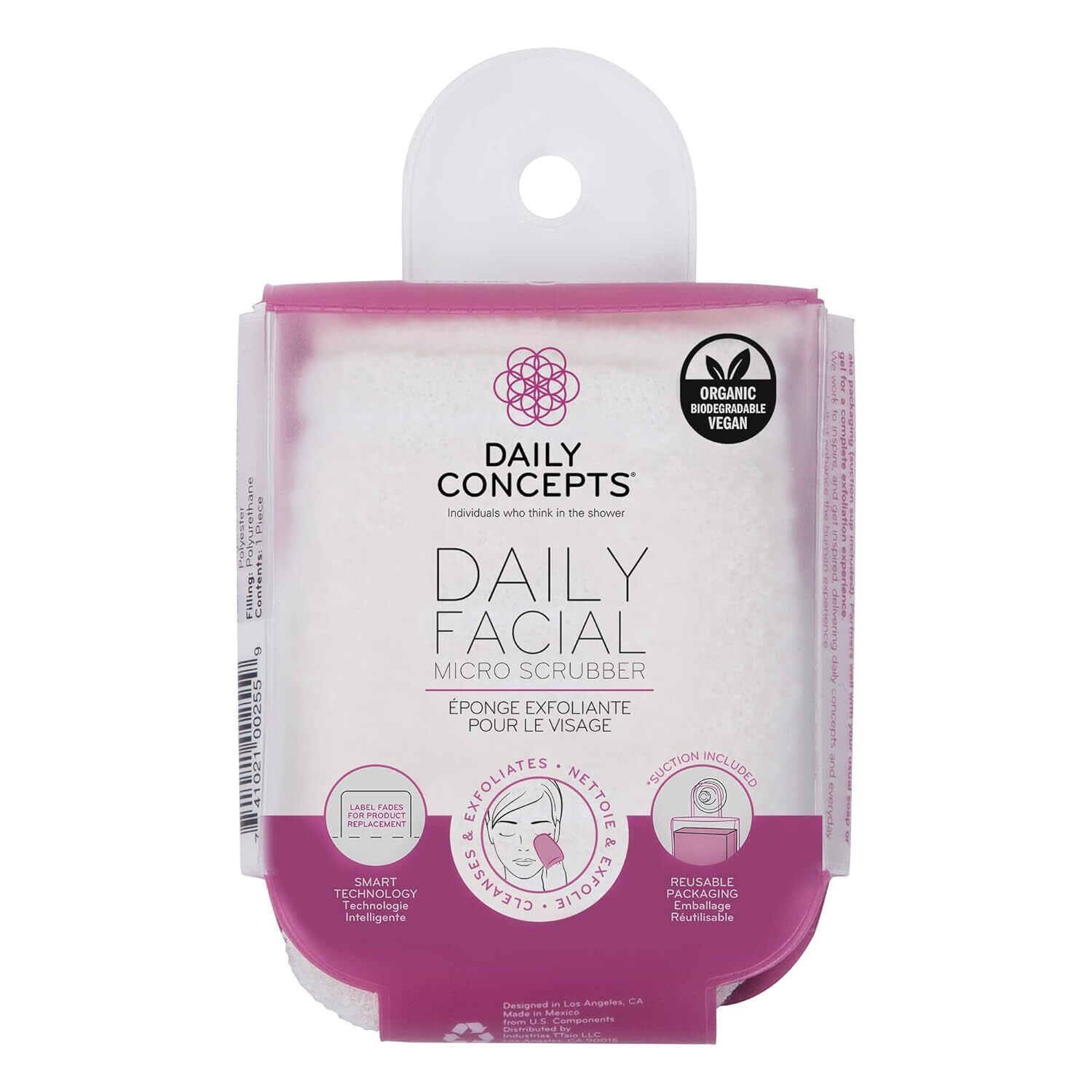 Daily Facial Micro Scrubber – Dual Textured For 1 Count (Pack of 1)