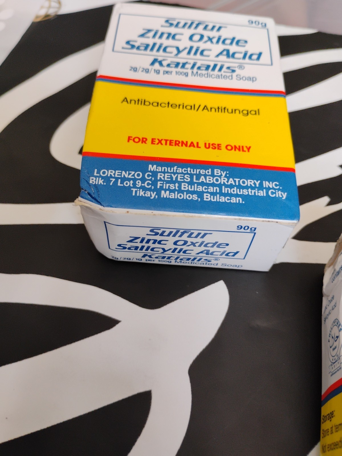 KATIALIS SOAP Pack of 3!! Sulfur Zinc Oxide Salicylic Acid Anti Fungal Anti NIB
